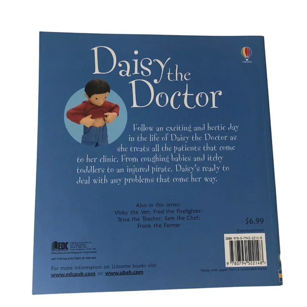 Usborn Lot of Books Vicky Vet‎ Daisy Doctor Tessa Teacher Soft Cover Large Learn